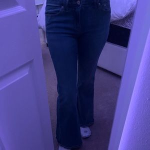 low rise american eagle flare jeans